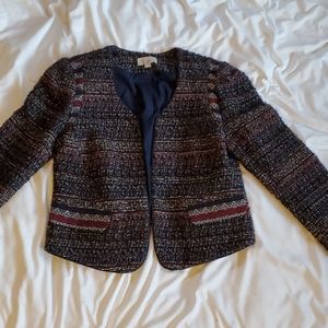 Loft tweed coat in a very versatile color.